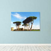 "踊り"松の木、デジタルアート絵画の。 キャンバスプリント (インサイチュ (ウッドフロア))