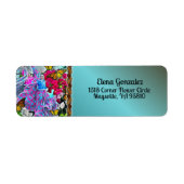 踊り（花と蝶） PV01アドレス ラベル (正面)