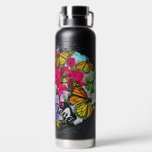 踊り（花と蝶） PV01 ウォーターボトル (背面)