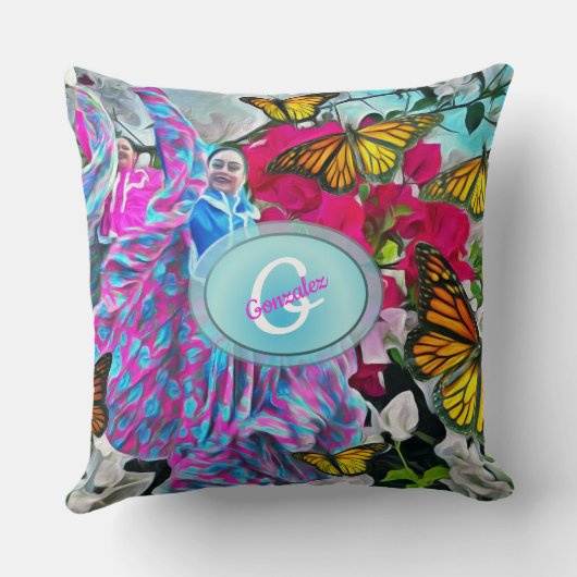 踊り（花と蝶） PV01 クッション (裏面)