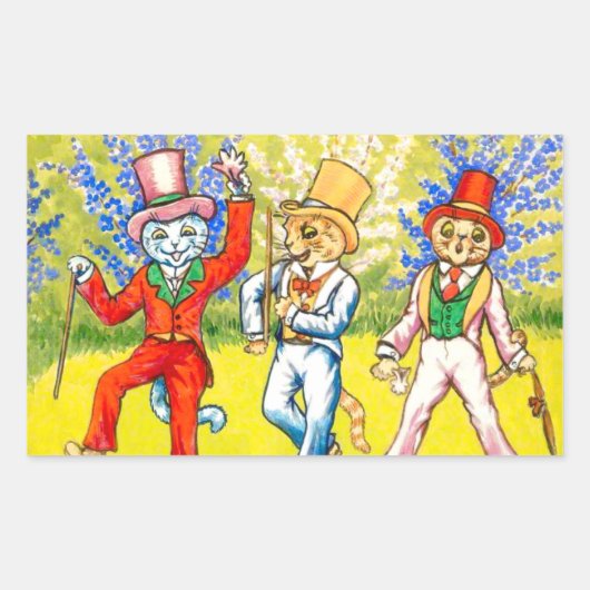 踊り 長方形シール (正面)