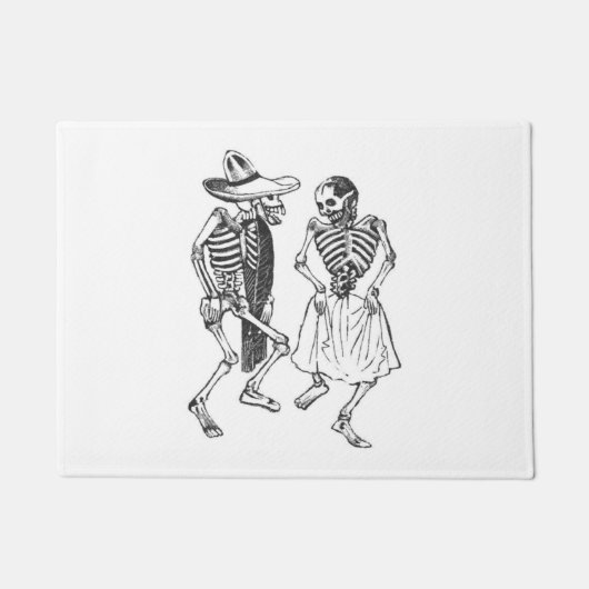 踊りCalaverasポザーダ ドアマット (正面)