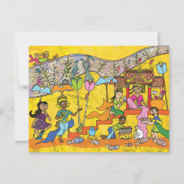 踊りDevs - Apsara Cartoon Postages ポストカード