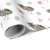 踊りEMUホリデーラッピング紙 ラッピングペーパー (ロールコーナー)