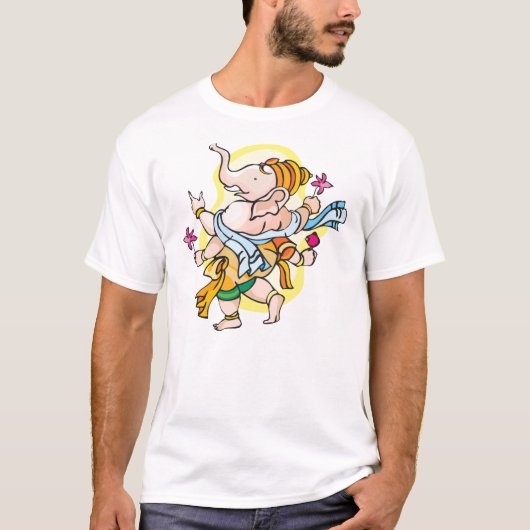 踊りGanesha Tシャツ (正面)