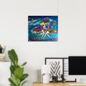 踊りIN THE NIGHTカーニバルダンサーN i̇ Moonlight ポスター (ホームオフィス)