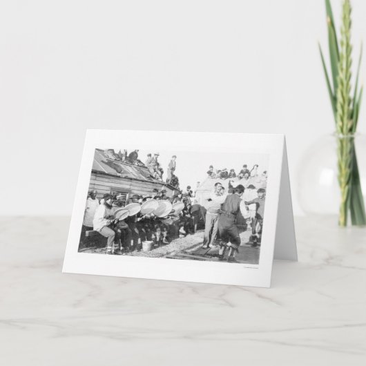 踊りNomeアラスカ1910年 カード (正面)