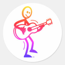 踊りSAM Round 3"x3"ステッカー6パック