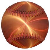 踊りWライトモダン抽象芸術のフラクタル名 ソフトボール (裏面)