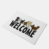 踊るくまの歓迎 ドアマット (アングル)