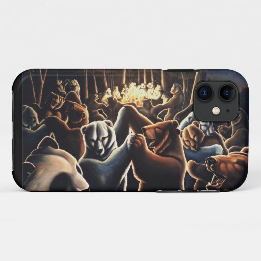 踊るくまのIPhone 5の場合の野性生物の芸術くまのギフト Case-Mate iPhoneケース (裏面(横))