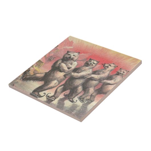 踊るくま タイル (側面)