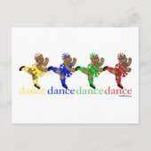 踊るくま ポストカード (正面)