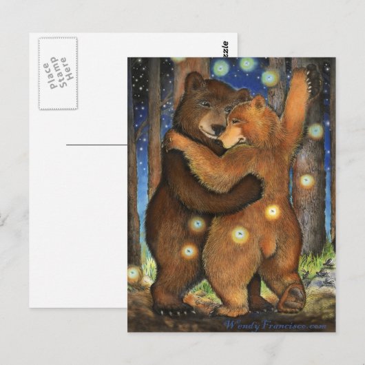 踊るくま ポストカード (正面/裏面)