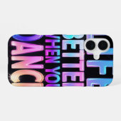 踊ると人生がもっと楽しくなる iPhoneケース iPhone 16ケース (裏面横)