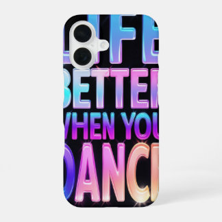踊ると人生がもっと楽しくなる iPhoneケース iPhone 16ケース