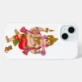 踊るガネーシャのスマホケース Case-Mate iPhoneケース (裏面 (横))