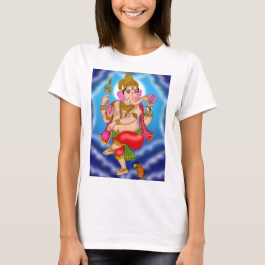 踊るガネーシャTシャツ Tシャツ (正面)