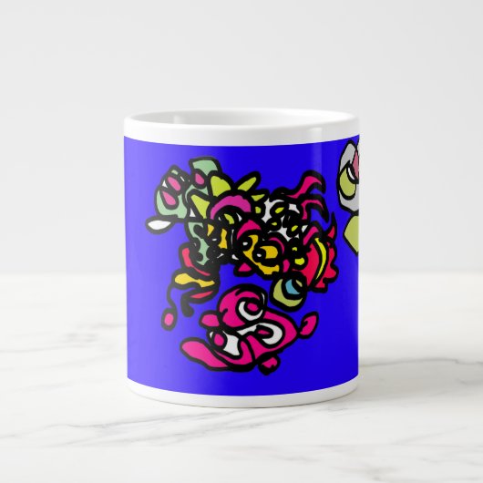 踊るクラゲ ジャンボコーヒーマグカップ (正面)