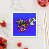踊るクラゲ スタンダードカクテルナプキン (インサイチュ)