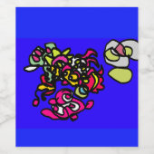 踊るクラゲ ワインラベル (シングルラベル)