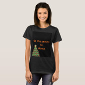 踊るクリスマスツリーTシャツ Tシャツ (正面フル)