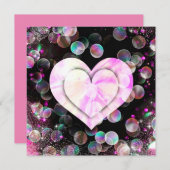 踊るハート ノートカード (正面/裏面)