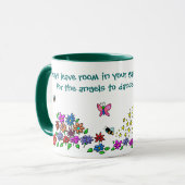 踊る天使のためのあなたの庭の許可部屋 マグカップ (正面左)