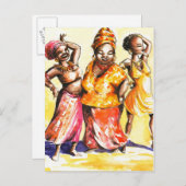 踊る女性たち ポストカード (正面/裏面)