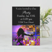 踊る少女と紫の音符 招待状 (スタンド正面)