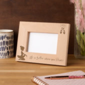 踊る方が人生より良い レーザー彫刻フレーム (左)