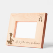 踊る方が人生より良い レーザー彫刻フレーム (左)