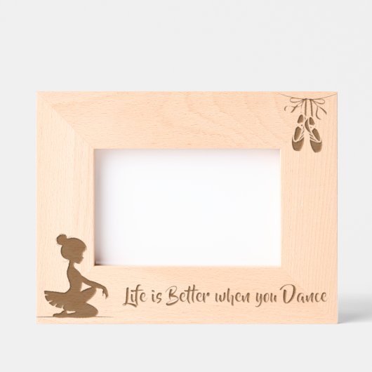 踊る方が人生より良い レーザー彫刻フレーム (正面)