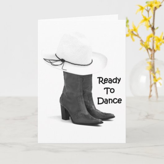 踊る準備 – ***おめでとう*** カード (黄色い花)