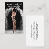 踊る若い女性 名刺 (正面/裏面)