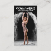 踊る若い女性 名刺 (正面)