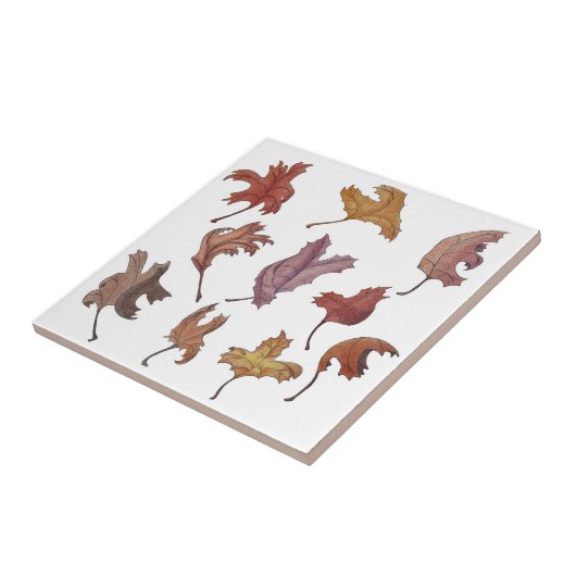 踊る葉 タイル (側面)