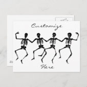 踊る骸骨 ハロウィン サンダーコーブ ポストカード (正面/裏面)