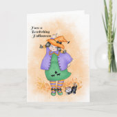 踊る魔女と猫 カード (正面)