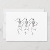 踊る3つの骸骨 招待状 (正面)