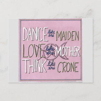 「踊る、愛す考える」ハンドハガキー ポストカード