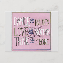 「踊る、愛す考える」ハンドハガキー ポストカード