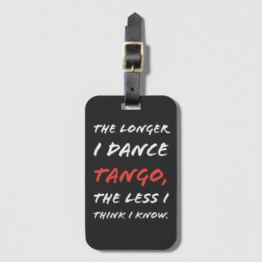 踊れば踊るほど私の知る考えことは ラゲッジタグ (正面縦)