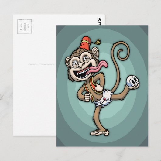 踊れサル! ポストカード (正面/裏面)