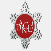 踊れ!(ベーシック)スノーフレークペーターのクリスマスオーナメント スノーフレークピューターオーナメント (右)