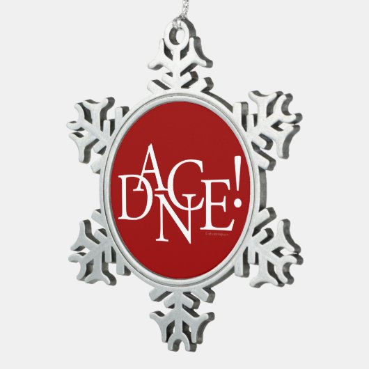 踊れ！（ベーシック）スノーフレークペーターのクリスマスオーナメント スノーフレークピューターオーナメント (右)