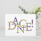 踊れ!絞り染め)発音又はパーティの招待状 招待状 (スタンド正面)