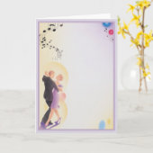 踊ろう© カード (黄色い花)