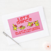 踊ろう 長方形シール (封筒)