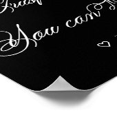 踊エレガントれる |白おもしろい書道 ポスター (角)